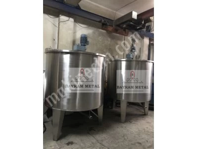 Stainless Mixer Boiler Tank Chemistry Kozmatik Food Warehouse Heated Water Tank