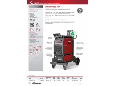 Argon Welding Zenweld Ultimate 405 Thp 400 Amps Pulse Tig