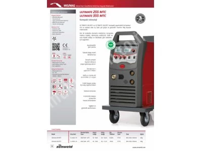 Gazaltı Kaynağı Zenweld Ultimate 255 Mtc 250 Amper Mig/Mag