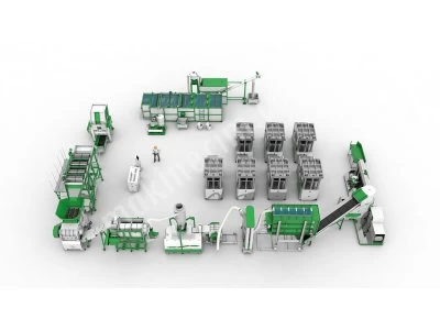 Pet Bottle Recycling Line 1500-3000 Kg-h Capacity