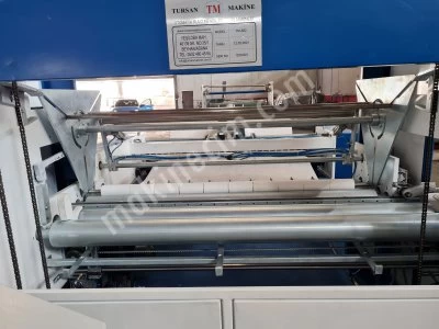 Otomatik Islak Mendil Rulo Sarma Makinesi (Servo Perfore Açma Sarma Makinesi )Alkollü Kova170 Cm