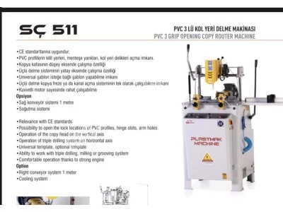 Plastmak Üçlü Kolyeri Freze