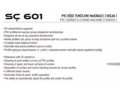 Plastmak Corner Cleaning Machıne (3 Knıves)