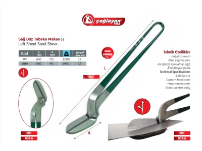 Sağ Düz Tabaka Makas - 001