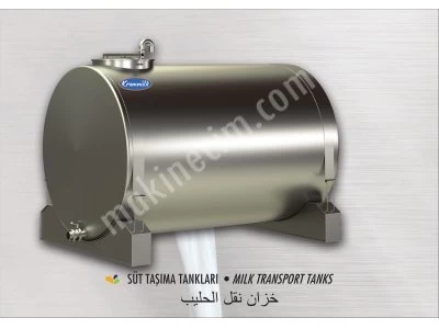 Araç Üstü Süt Taşıma Tankı 750 Lt Tek Cidarlı