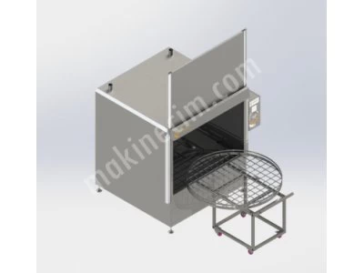 Pneumatic Front Rotating Basket Washing Machine With Front Cover