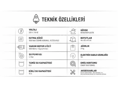 9 / 15 Th Safran Anafor Koltuk Yıkama Makinası