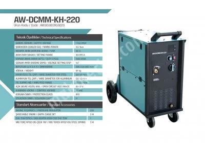 Aw-dcmm-kh-220 Welding Machine