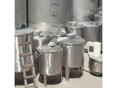Paslanmaz Boya Kazanı İmalatı 500 Litre 1 Ton 1.5 Ton Üretim