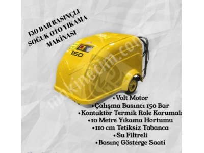 150 Bar 200 Bar 250 Bar Basınçlı Soğuk Oto Yıkama Makinaları