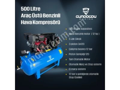 Araç Üstü Mobil Benzinli 300 500 Litre Kompresörler