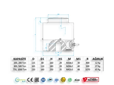 Tsh Press Type Load Cell