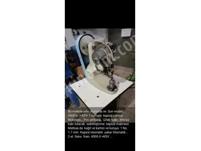 Otomatik Kuşgözü Kapsül Çakma Makinesi 2-3 No Kapsül Ayarlanacak