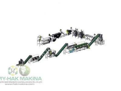 PET BOTTLE RECYCLING  CRUSHING-WASHING-DRYING LINE  2.000 kg / h capacity   HDPE BOTTLE RECYCLING  C