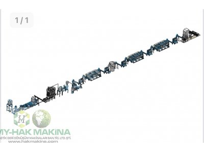 PET BOTTLE RECYCLING  CRUSHING-WASHING-DRYING LINE  2.000 kg / h capacity   HDPE BOTTLE RECYCLING  C