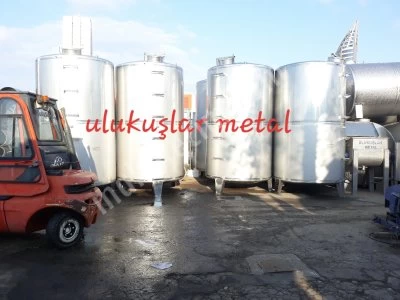 Paslanmaz Çelik Gıda ve Kimya Depolama Stok Tankları Satılık
