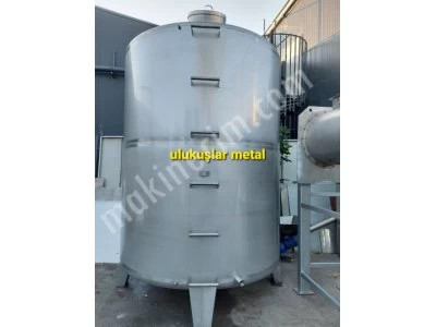 Paslanmaz 15 M3 Depolama Stok Tankı Yag Süt Zeytinyagı Glikoz Gıda Tankı