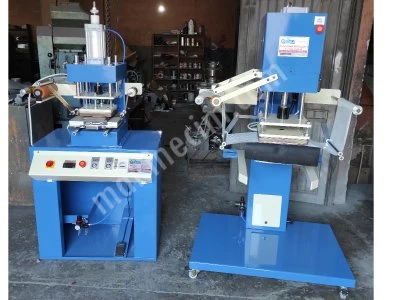 Gilding Foil Printing Machine On Plastic Dustbin 140 Liter Plastic Container Printing Machine