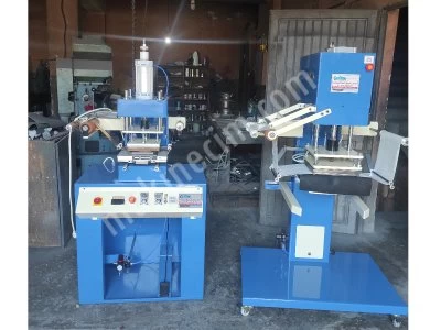 Gilding Foil Printing Machine On Plastic Dustbin 140 Liter Plastic Container Printing Machine