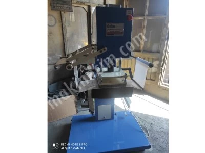 Gilding Foil Printing Machine On Plastic Dustbin 140 Liter Plastic Container Printing Machine