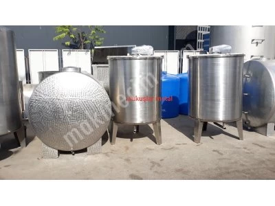 Paslanmaz Çelik 2 Tonluk Karıştırıcı Mikser Deterjan Kazanı