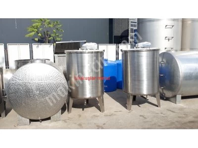 Paslanmaz Çelik 2 Tonluk Karıştırıcı Mikser Deterjan Kazanı