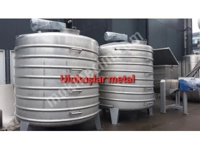 Paslanmaz Tutkal Reaktör İmalatı Tutkal Karıştırıcı Mikser Isıtmalı Kazan