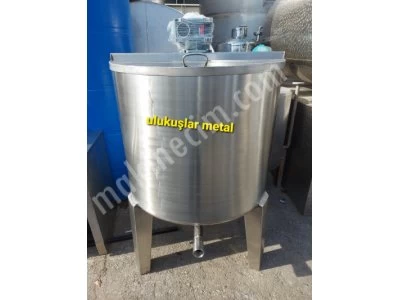 500 Liter Resistance Heated Mixer Tank Stainless Chrome