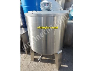 500 Liter Resistance Heated Mixer Tank Stainless Chrome