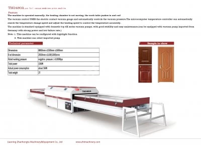 Vakum Membran Pres Makinaları Imalat Zht Tm2480A