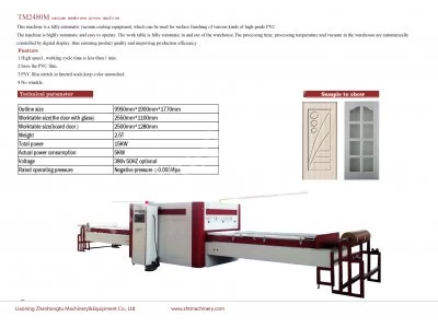 Kapı Ve Kapak Pvc Kaplama Makinaları Zht Tm2480M