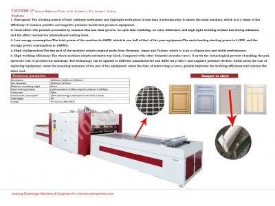 Membran ve Vakum Pres Tablaları İçin Pin Sistemi Zht Tm3000F-P