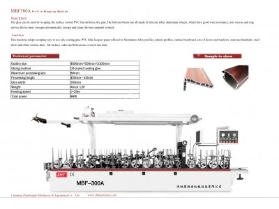 Profil Sarma Makinesi Zht Mbf300Pur