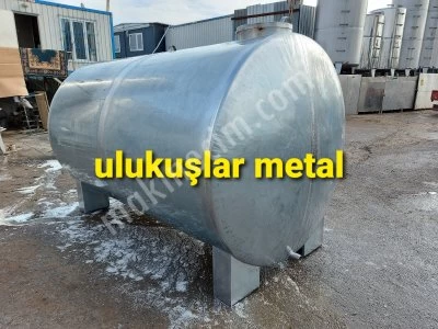 Galvanizli Mazot Benzin Akaryakıt Tankı 10 Tonluk