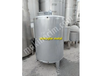 Paslanmaz Zeytinyağı Depolama Tankı 2000 Litre Tortu Çıkışlı