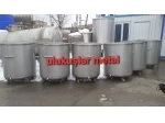 Paslanmaz Boya Kazanı 250 500 1000 Litre Tekerlekli