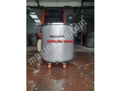 STAINLESS PAINT BOILER 250 500 1000 LITER WITH WHEELS