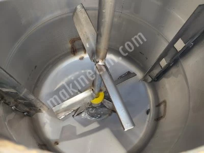 Paslanmaz 100 Litre Karıştırıcılı Tank Sıvı Üretim Mikseri