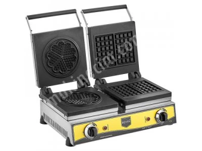Waffle Makinesi (Çiftli Kare + Çiçek Model) Waffle Cookers