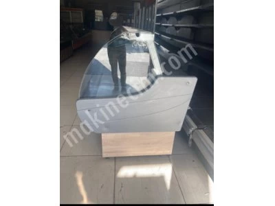 4 Metre Kasap Şarküteri Reyonu Market Dolabı