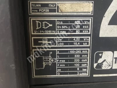 Telwin 60 Kw Air Spot Water Cooled For Sale