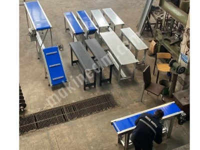 25 Cm Pvc Bantlı Konveyör - İnkjet Konveyör - Tarih Kodlamalı Konveyör