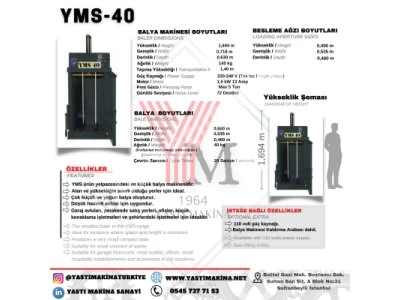 Paper Cardboard Nylon Recycling Vertical Baling Presses Yms - 40