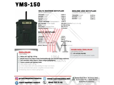 Paper Cardboard Pet Aluminum Vertical Baler Scrap Press Recycling Yms - 150