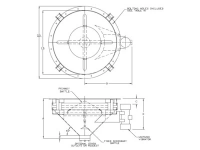 Stainless Vertical Discharge Vibrating Separator For Sale 20000Kg/H