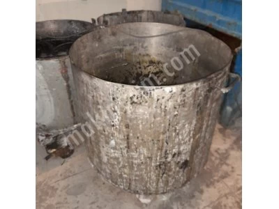 Paslanmaz Boya Kazanı 600 Litre, Tekerlekli, Vanalı