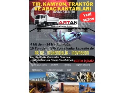 Her İhtiyaca Cevap Veren Hesaplı Tır ve Kamyon Kantarı 12Mt - 14 Mt