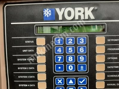 Satılık 2.El 1200 Kw= 1.000.000 Kcal/H York Vsd İnvertörlü Vidalı Kompresörlü Chiller Soğutma Grubu