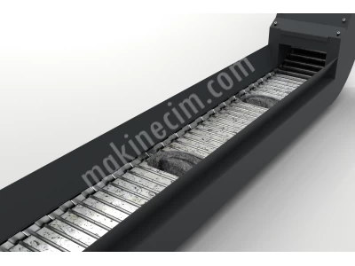 Cnc Chip Conveyor - Milenyum Conveyor- Steel Hinged Belt Chip Conveyor