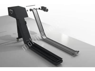 Cnc Chip Conveyor - Milenyum Conveyor- Steel Hinged Belt Chip Conveyor